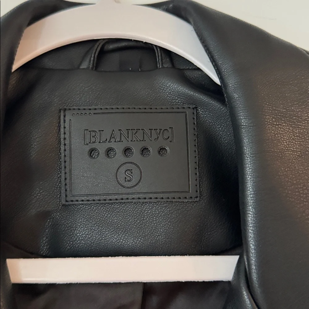 Blank NYC Black Faux Leather Moto Jacket - Women - Picture 2 of 2